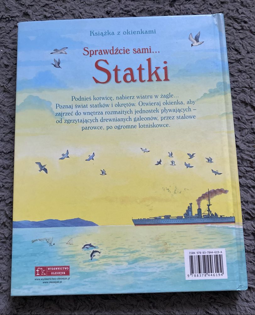 Książka z okienkami - Sprawdźcie sami …Statki