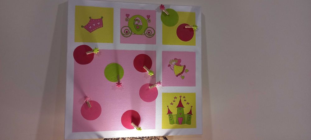 Tela decorativa quarto menina