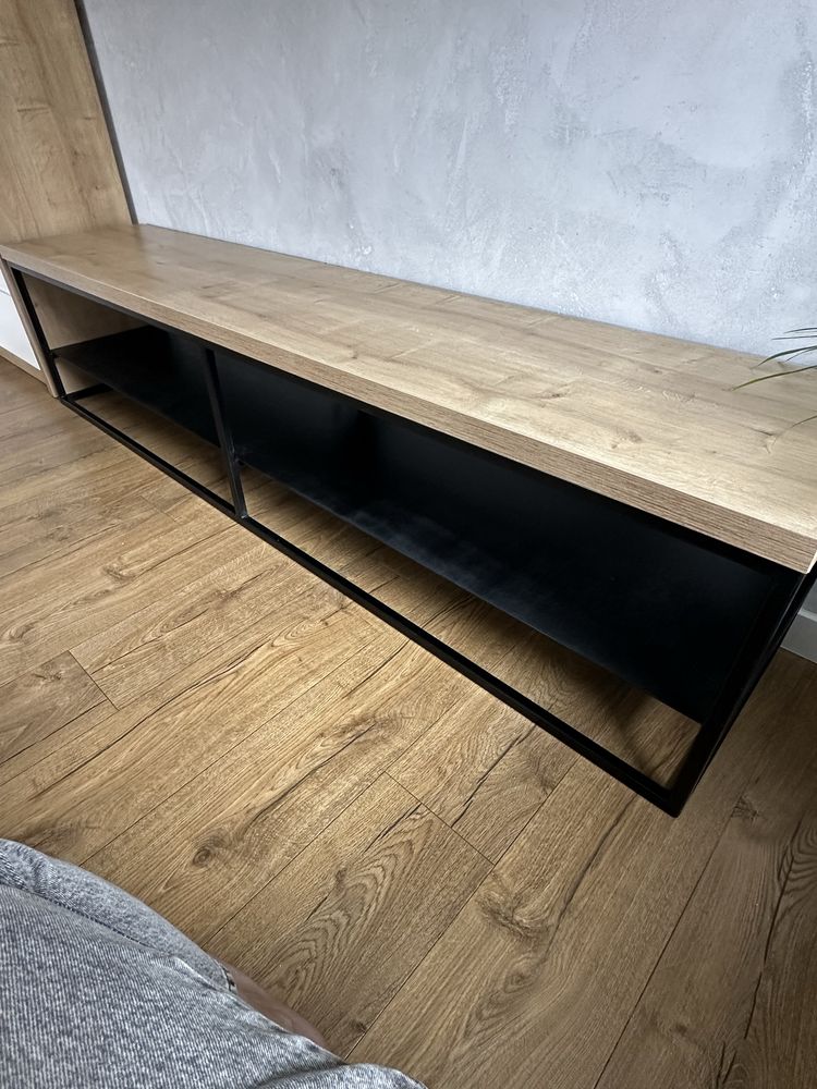 Szafka RTV loftowa 200 cm – płyta Egger, metal – Koronowo