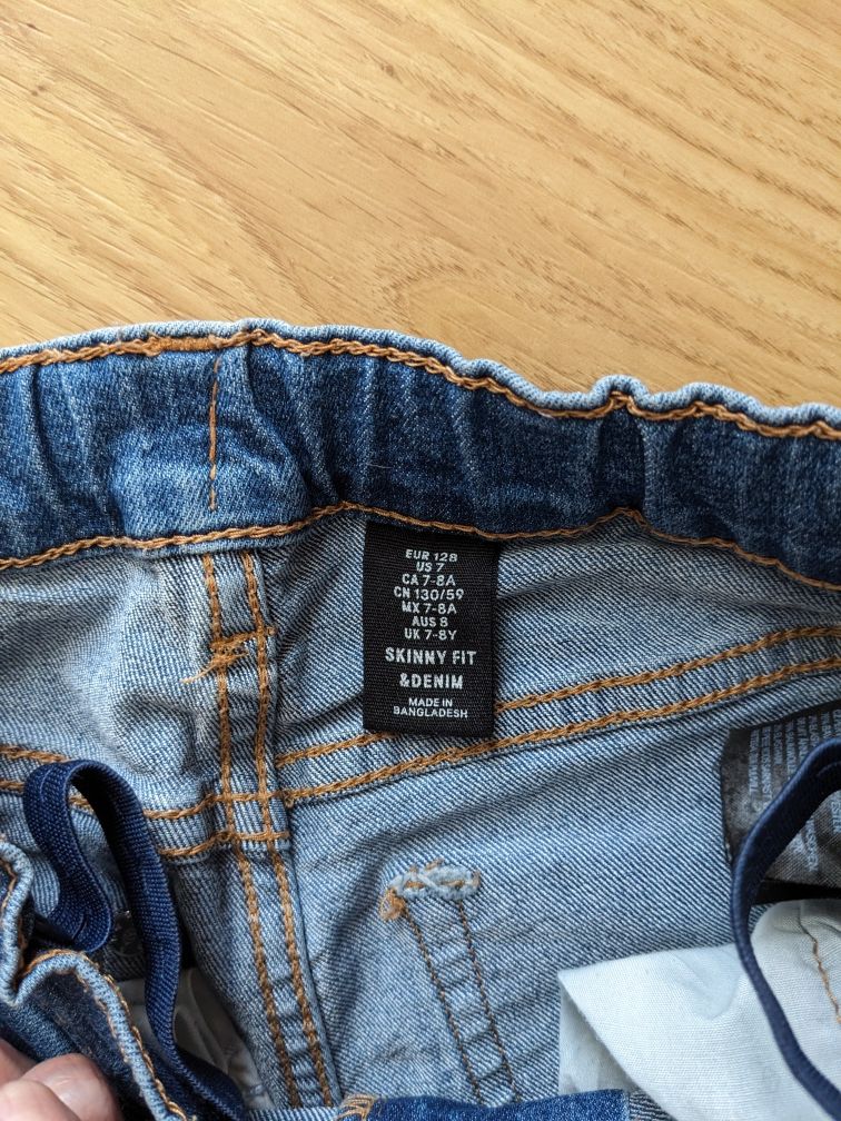 Джинси H&M skinny 7-8, 128