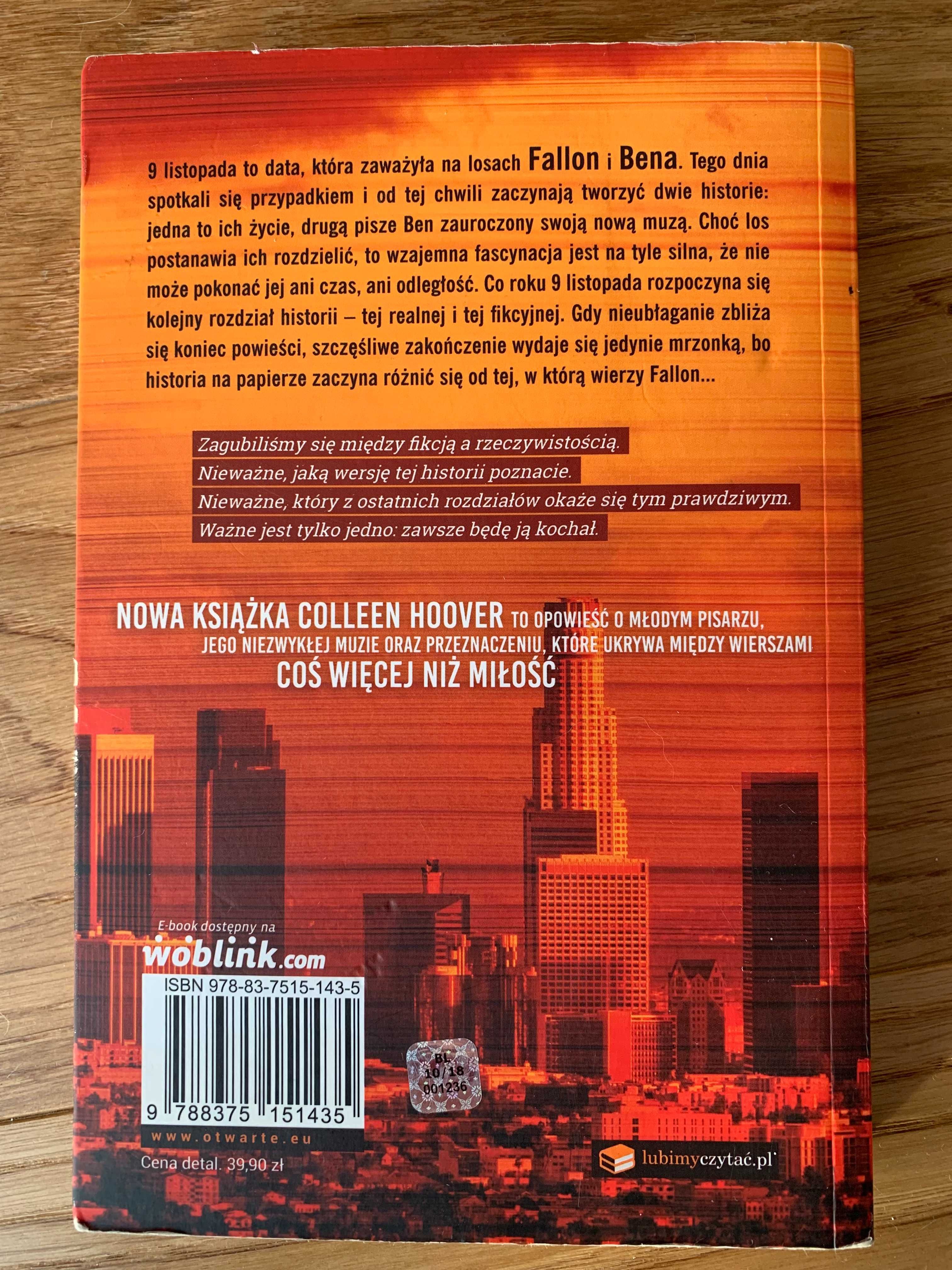 Książka "November 9" Colleen Hoover