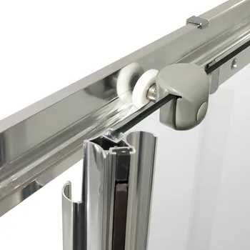 Cabine de duche (70-80)x(70-80)x185 cm cromado Sensea Essential