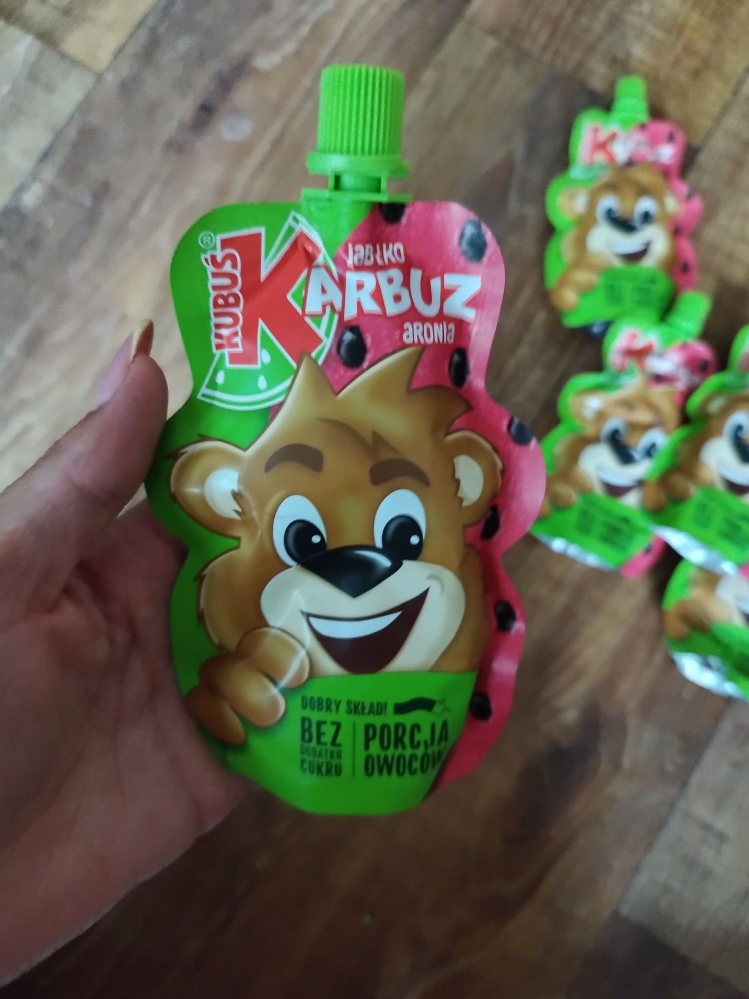 Duży mus Kubuś 10szt + mus arbuz 10szt
