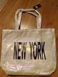 Torba na ramię z napisem NEW YORK nowa - szczegóły w opisie 
Fiolet/tę