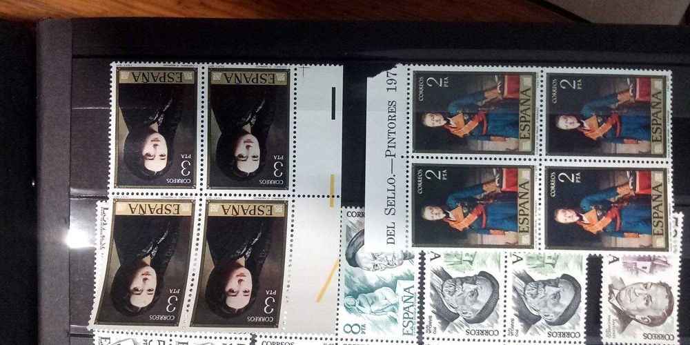 ESPANHA  em  quadras  - selos do amrido