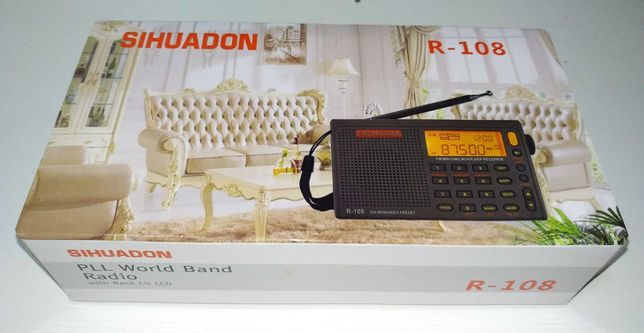 Радиоприёмник цифровой всеволновый компактный R-108 Sihuadon