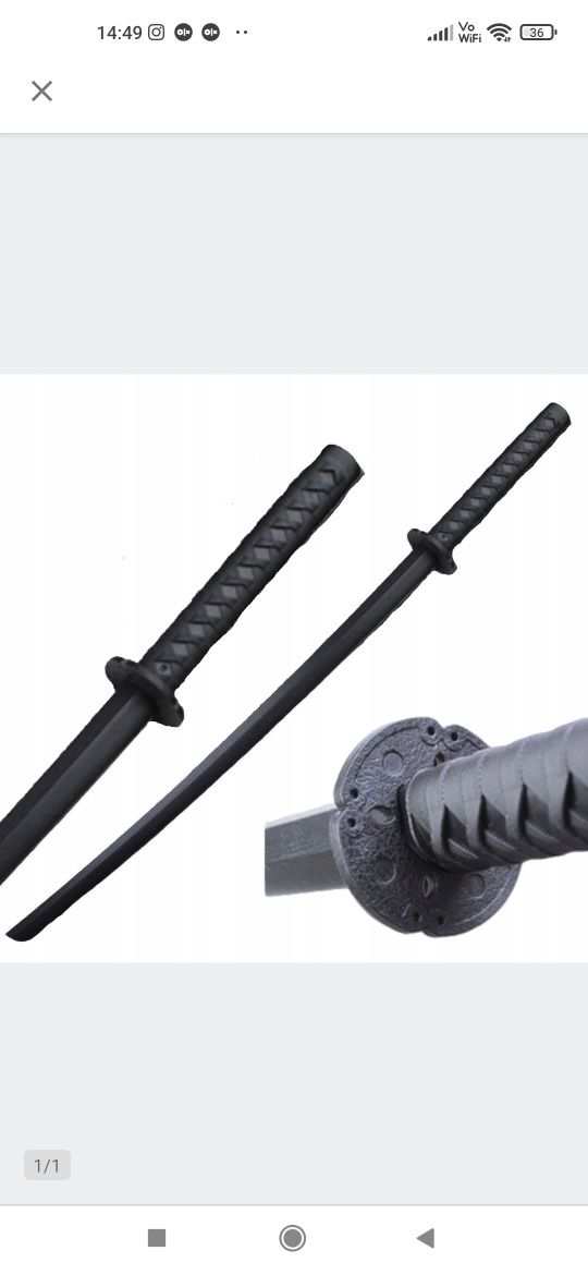 Nowy boken katana treningowa solidna