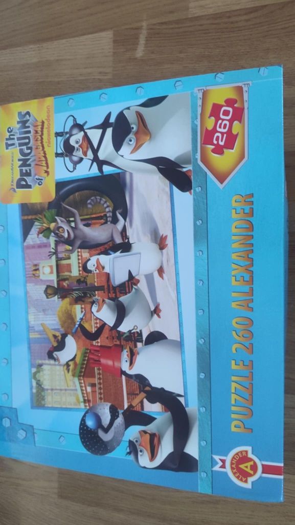 Puzzle Alexander, 260 elementów, Pingwiny z Madagaskaru