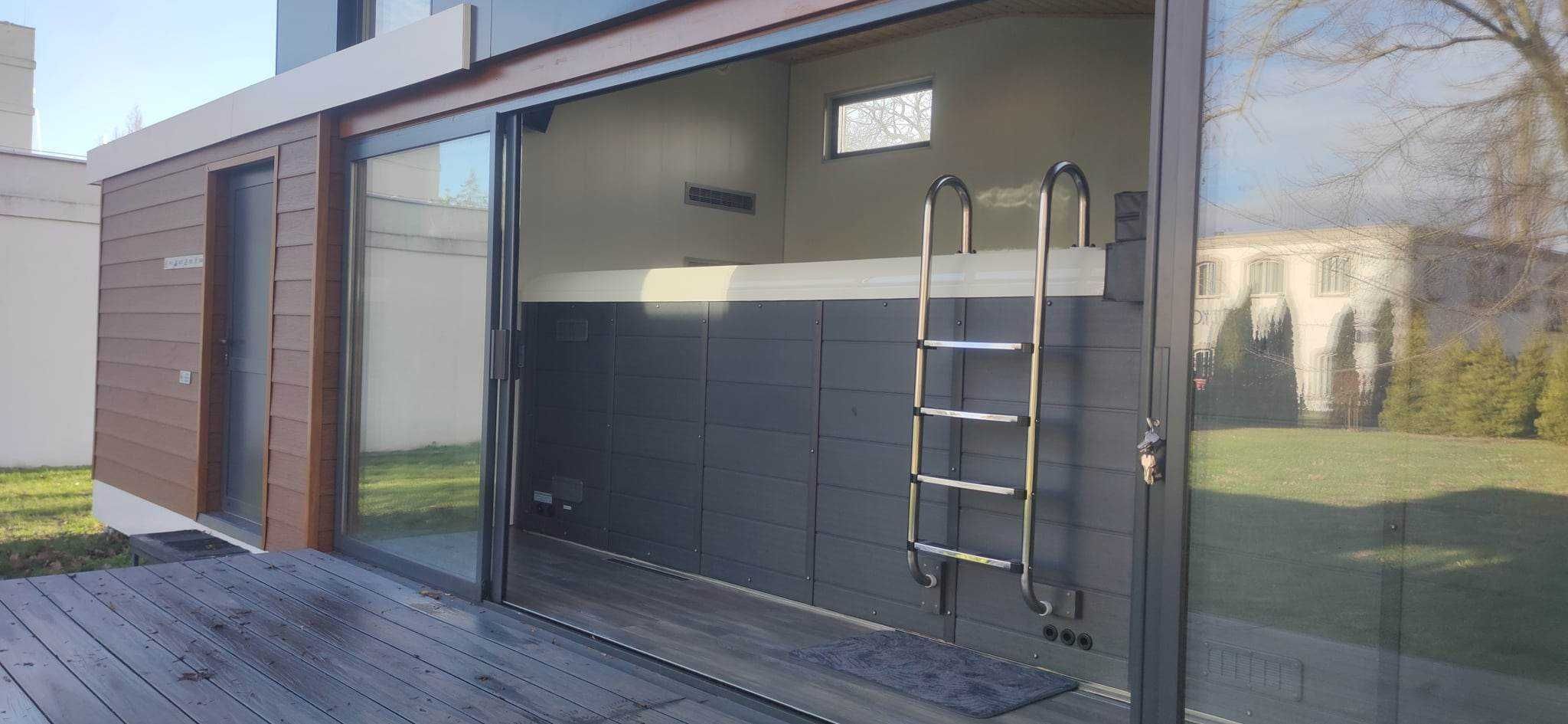 PoolBox Całoroczne Basen lodowy Bieżnia Przeciwprąd Sauna Jacuzzi