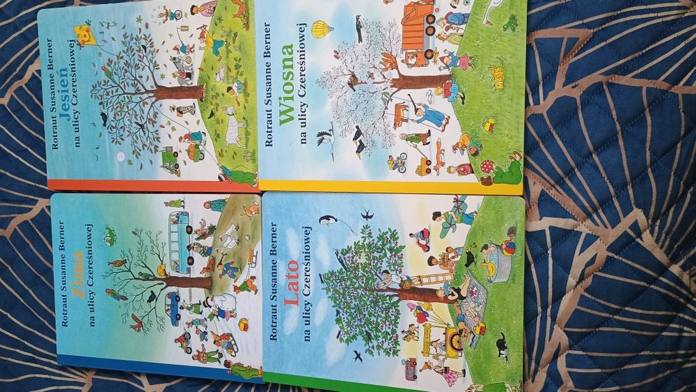 4 książki Wiosna, Lato, Jesień, Zima na ulicy Czereśniowej