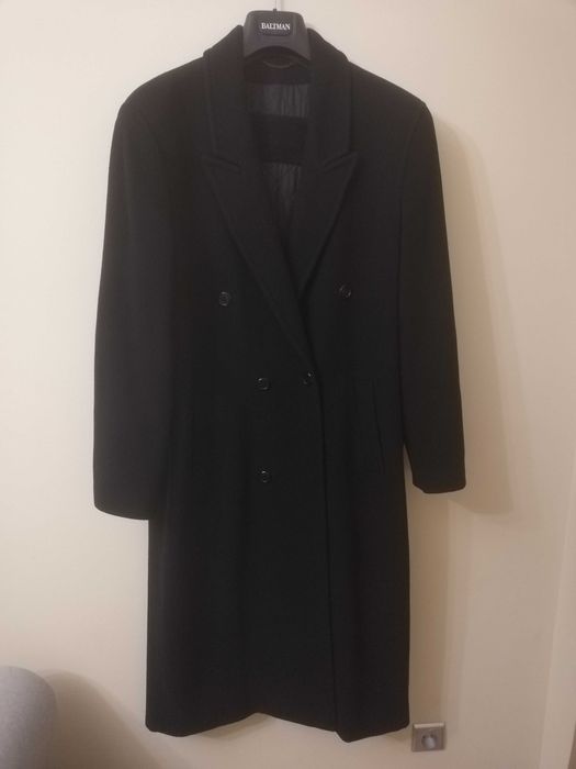 Ciepły długi płaszcz męski, jak nowy