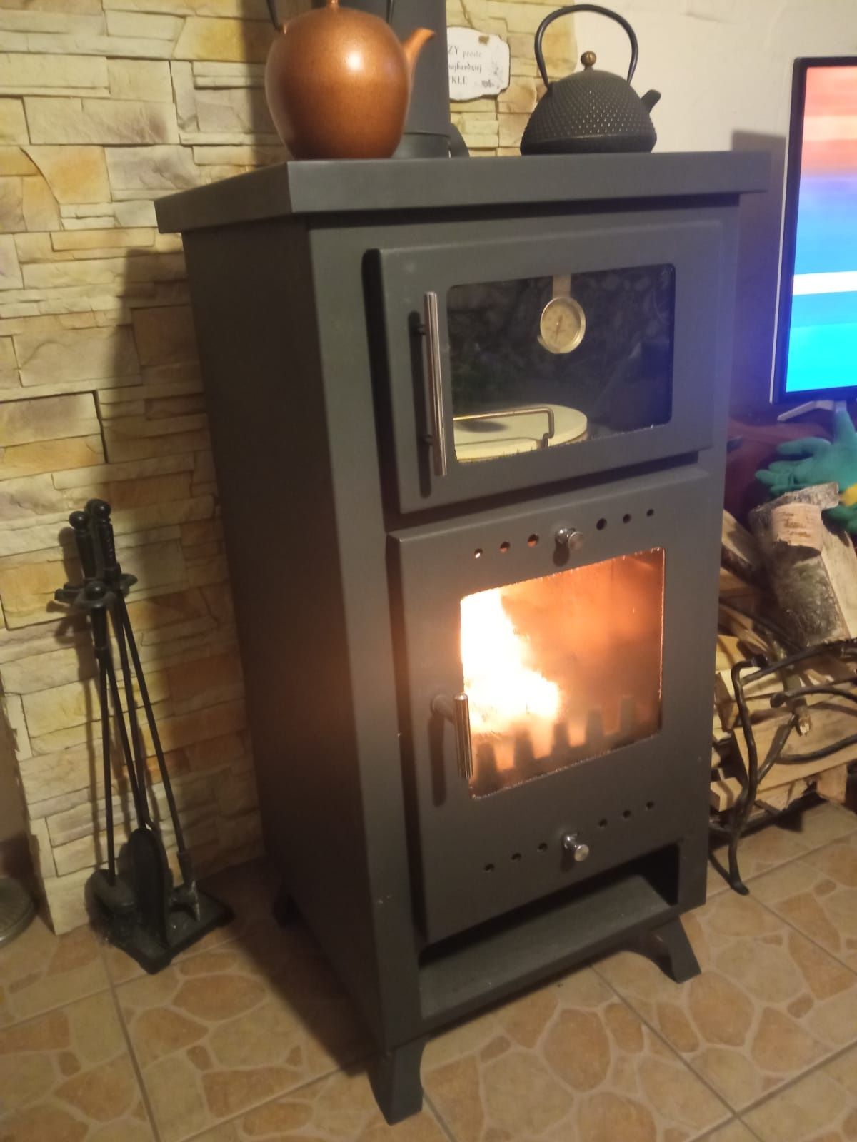 Piec wolnostojący na drewno Bartek 8,5 kW