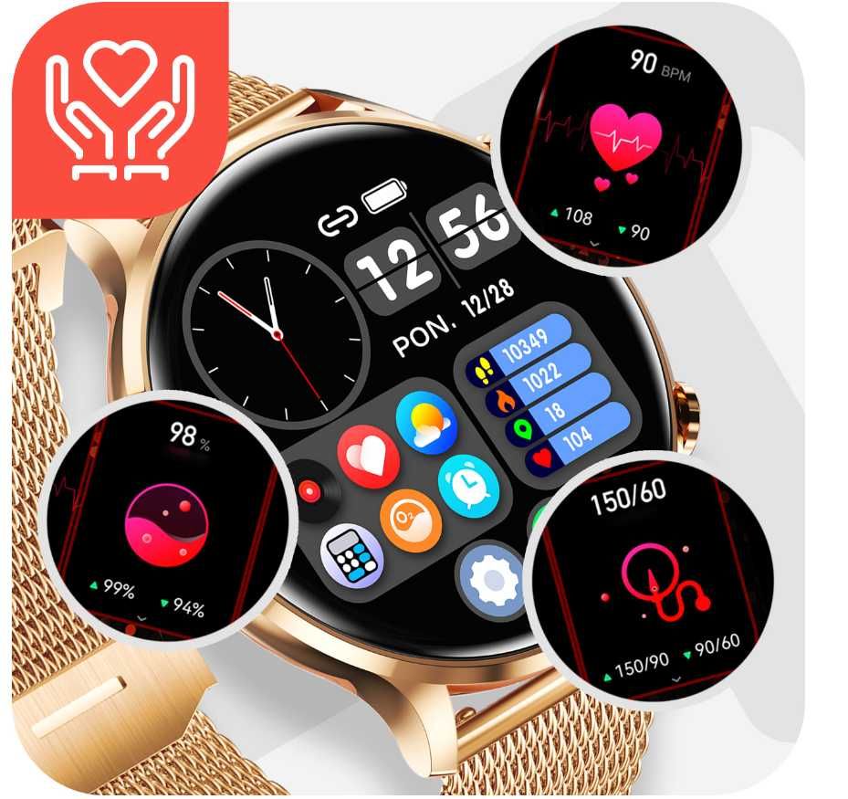 Damski Zegarek Smartwatch (Idealne Dla Mamy)