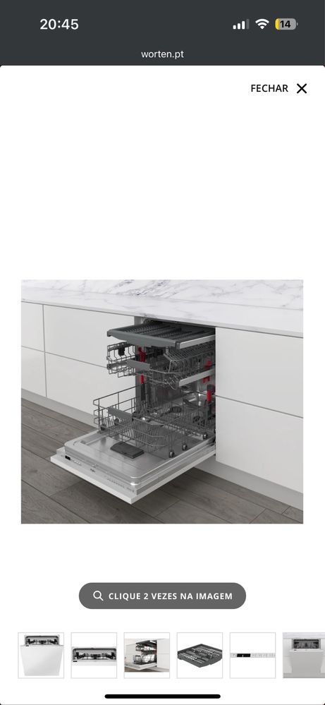 Máquina de Lavar Loiça Encastre WHIRLPOOL