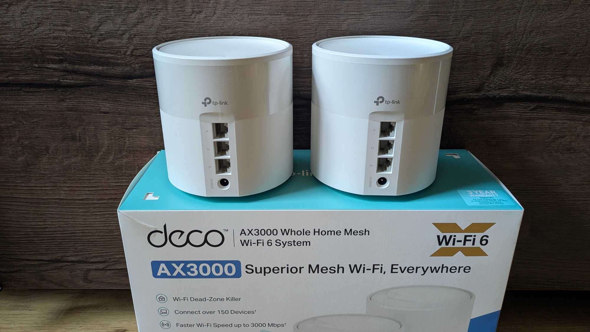 Router TP-Link Deco X50 AX3000 Wi-Fi6 Mesh 2-Pak 802.11ax Wi-Fi 6 5GHz