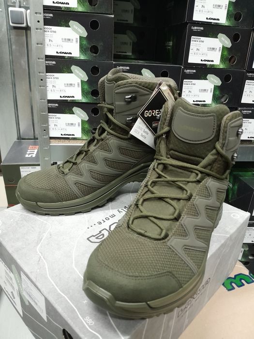 "Черевики тактичні ""LOWA Innox PRO GTX Mid TF"" Ranger Green"