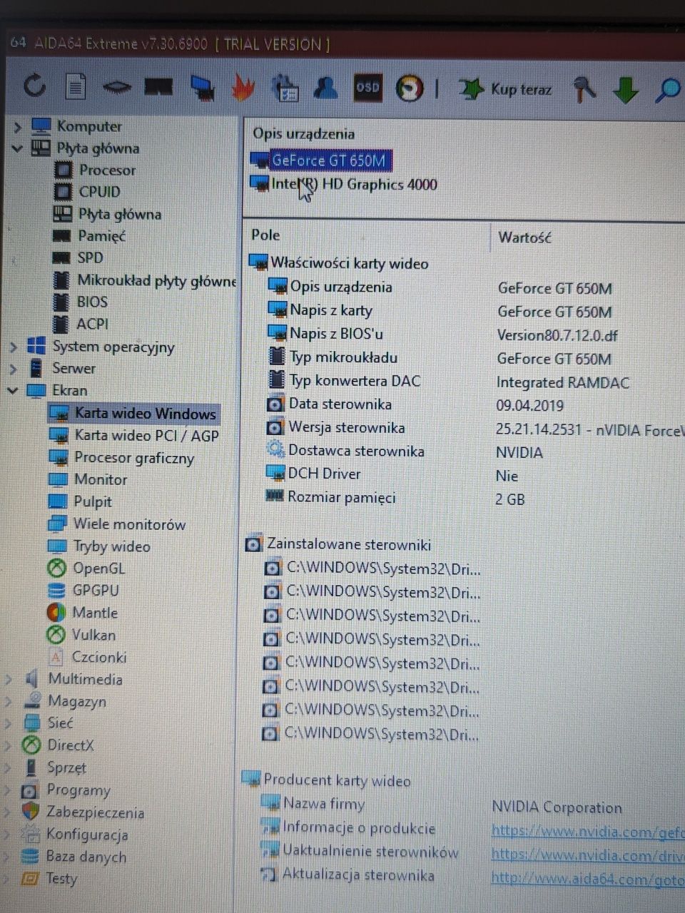 Laptop Samsung 17.3 caly, RAM 16 GB,karta graficna 2GB+2GB