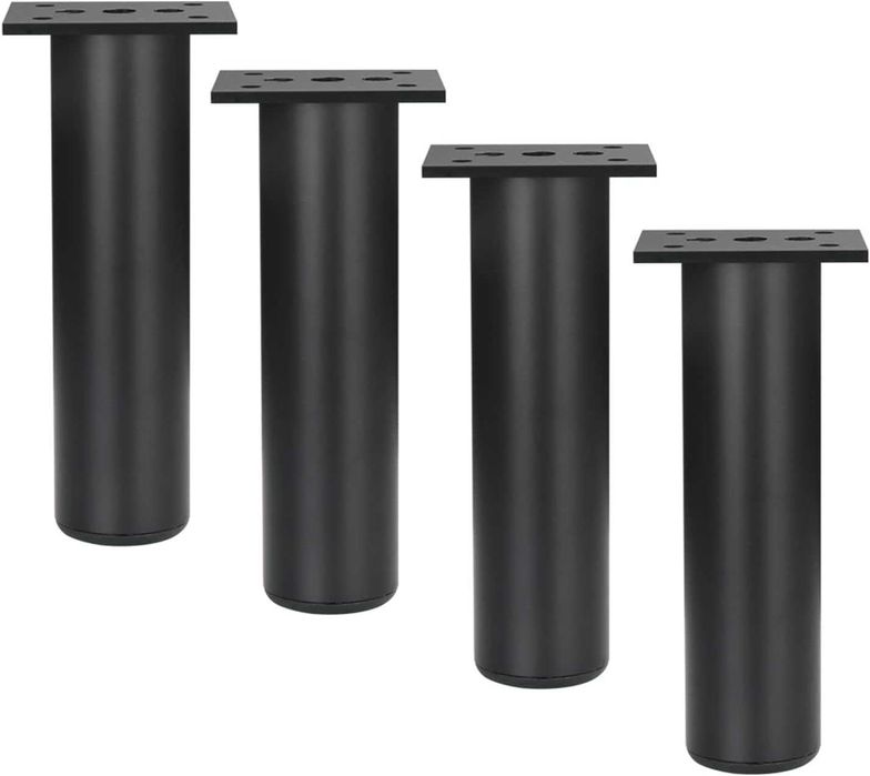 Nowe nogi do mebli / nóżki metalowe / czarne / 18cm / 4szt !1746!