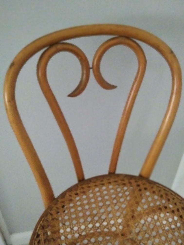 Hoker wiklinowy krzesło rattan