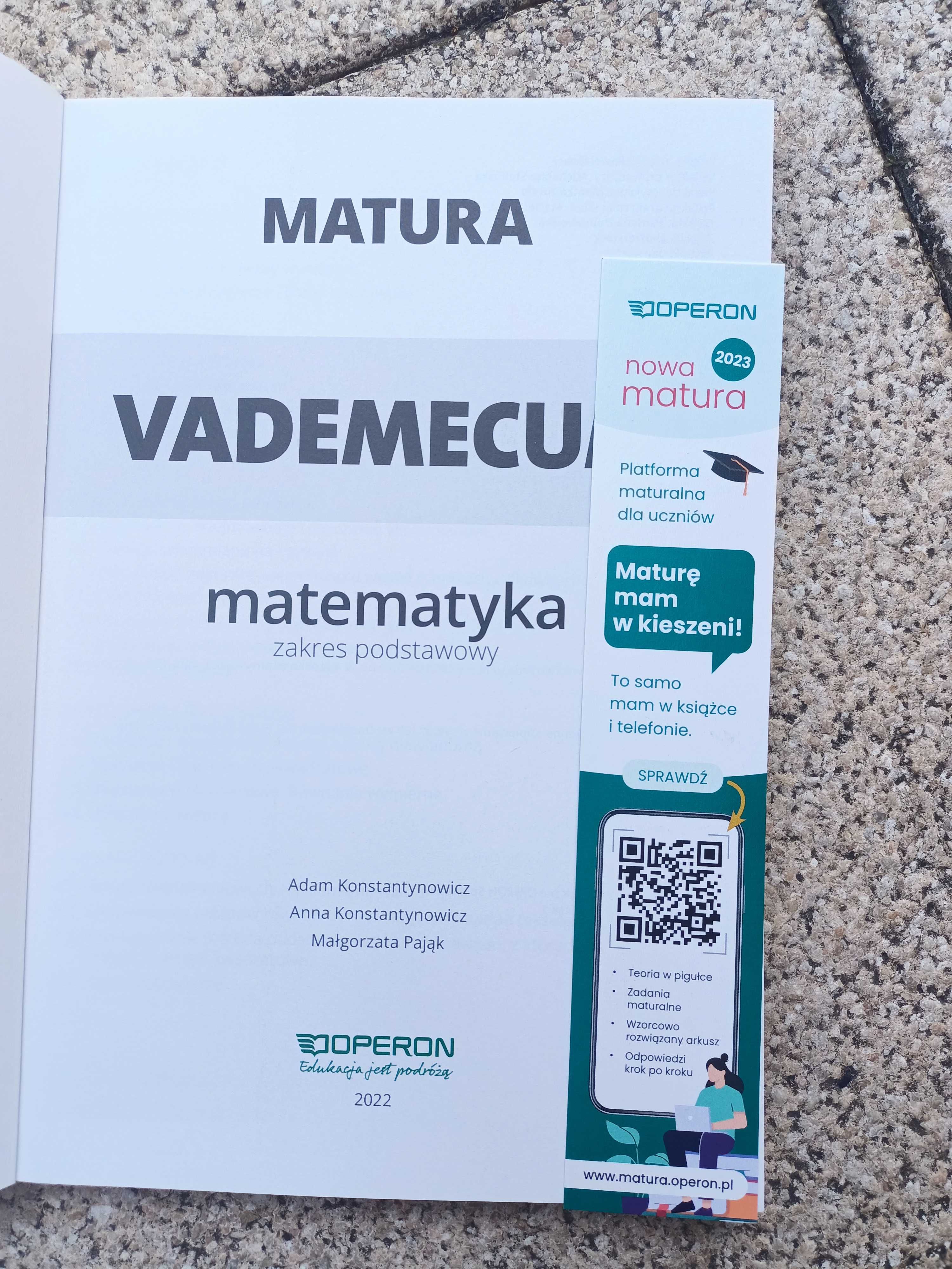 Matura. Matematyka. Vademecum 2023. Zakres podstawowy, nowa