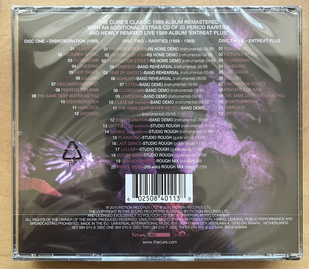 The Cure - Disintegration 3xCD продам