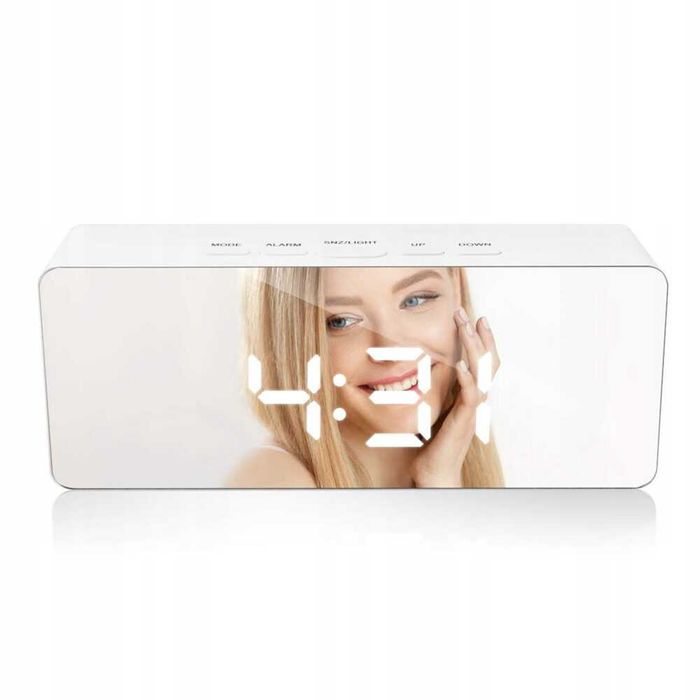 Duży Budzik CLK-05 Elektroniczny LED  Nowoczesny Stojący Termometr