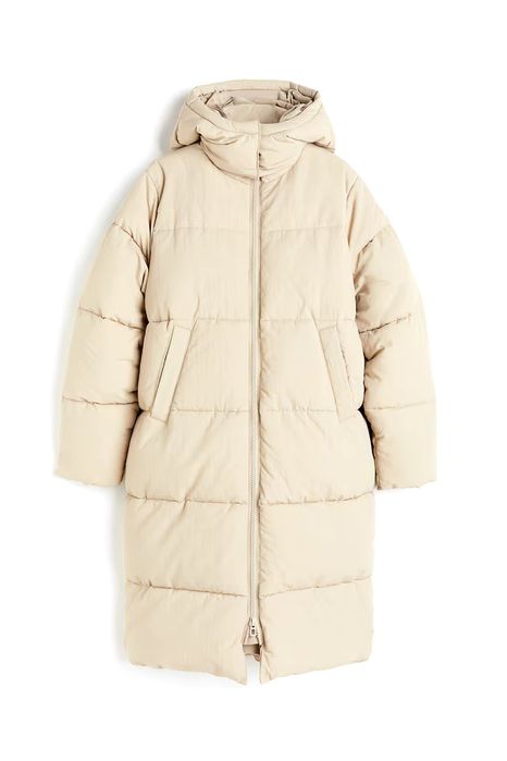 Довга пухова куртка