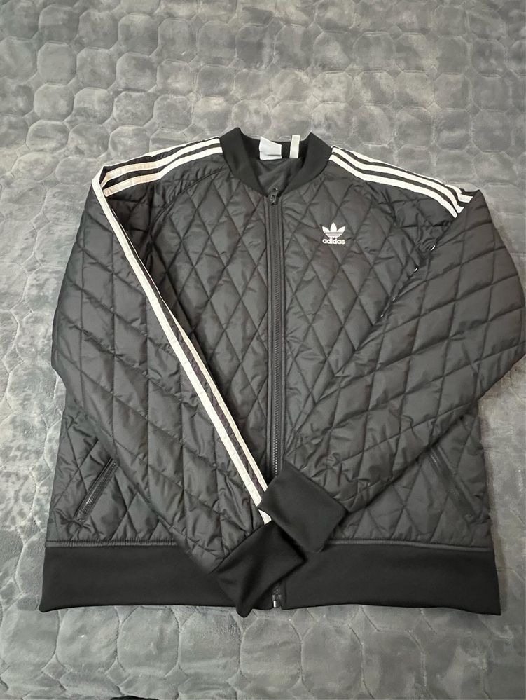 Куртка чоловіча стьогана чорна Adidas M