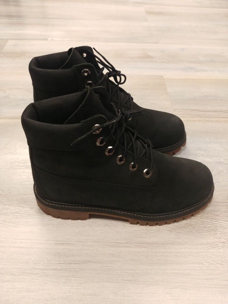 Czarne Buty Timberland 6 IN PREMIUM WP BOOT trapery glany zimowe