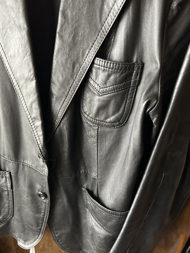 Пиджак кожаный(Финляндия)50-52