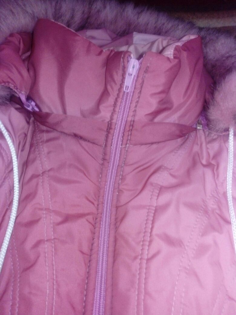 Куртка жіноча курточка женская розовая розова с капюшоном XL