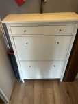 IKEA HEMNES Szafka na buty, 2 przegrody, c, 89x30x127 cm