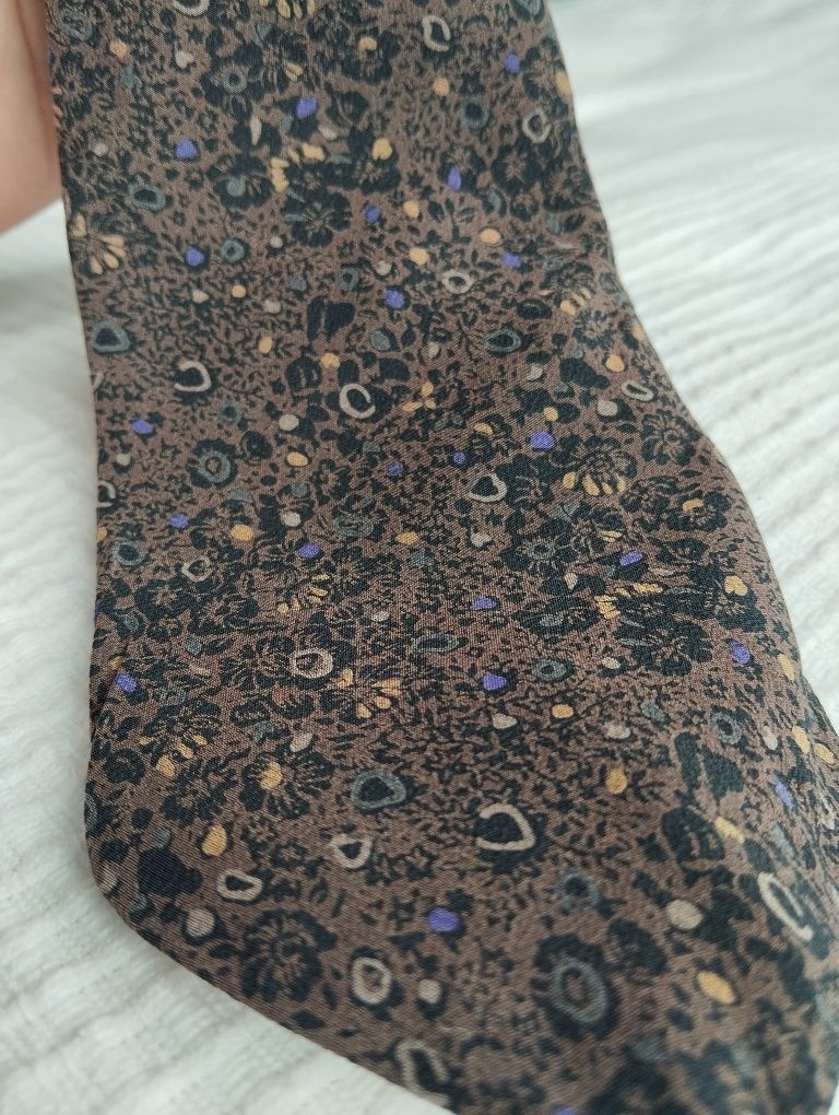 Krawat jedwabny 8 cm Paco Rabanne 100% silk