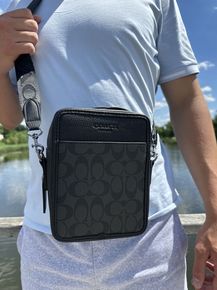 Сумка/месенджер Coach,шкіряна сумка