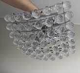 Lampa sufitowa srebrna z diamencikami