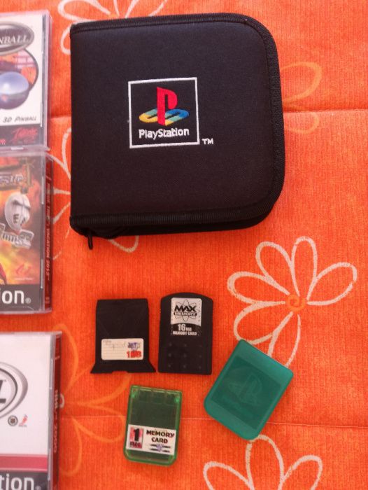5 Jogos+7 Demos +3 cartões de memória + Bolsa Original