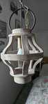 Lampa stylizowana bielona
