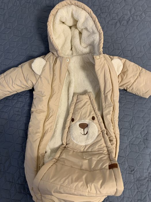 Комбінезон-конверт дитячий зимовий для новонароджених Бембі