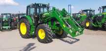 John Deere 6330 Premium  amortyzacja osi i kabiny , premium , klimatyzacja, Ładowacz JD 653