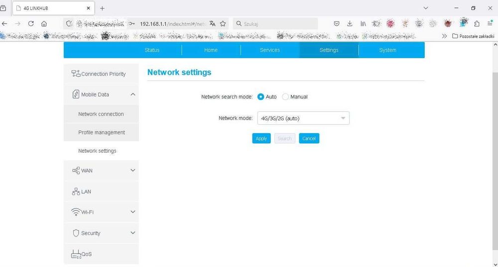 Router 4G LTE Alcatel HH71VM 2x TS9 na karte sim WiFi 5GHz, RJ45