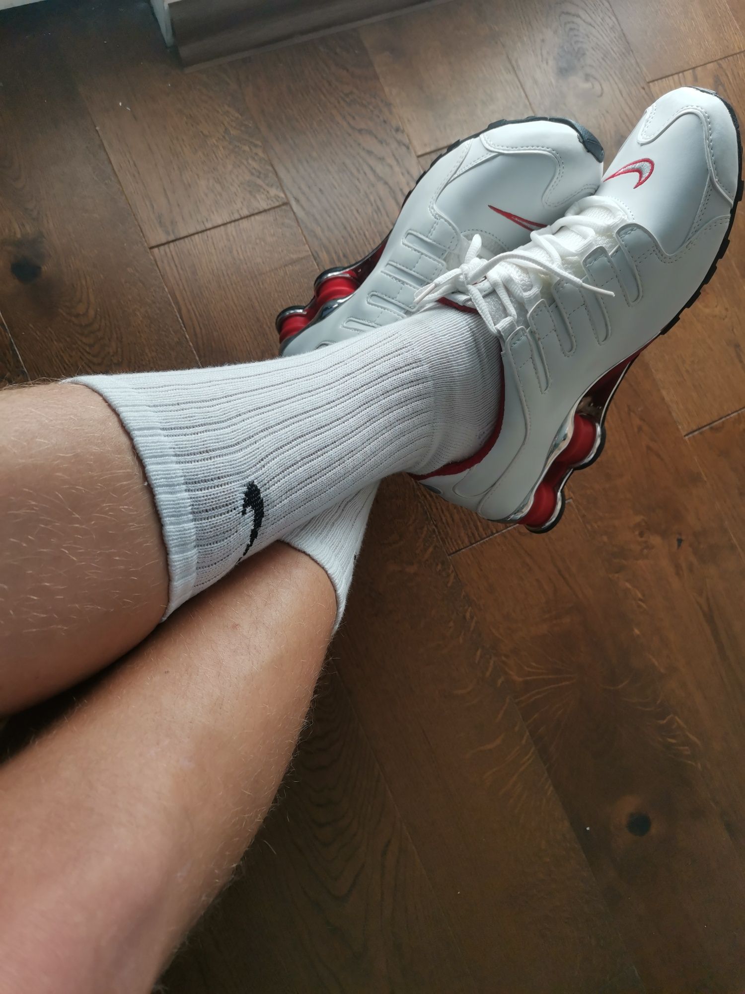 Nike shox white red 43 unikat