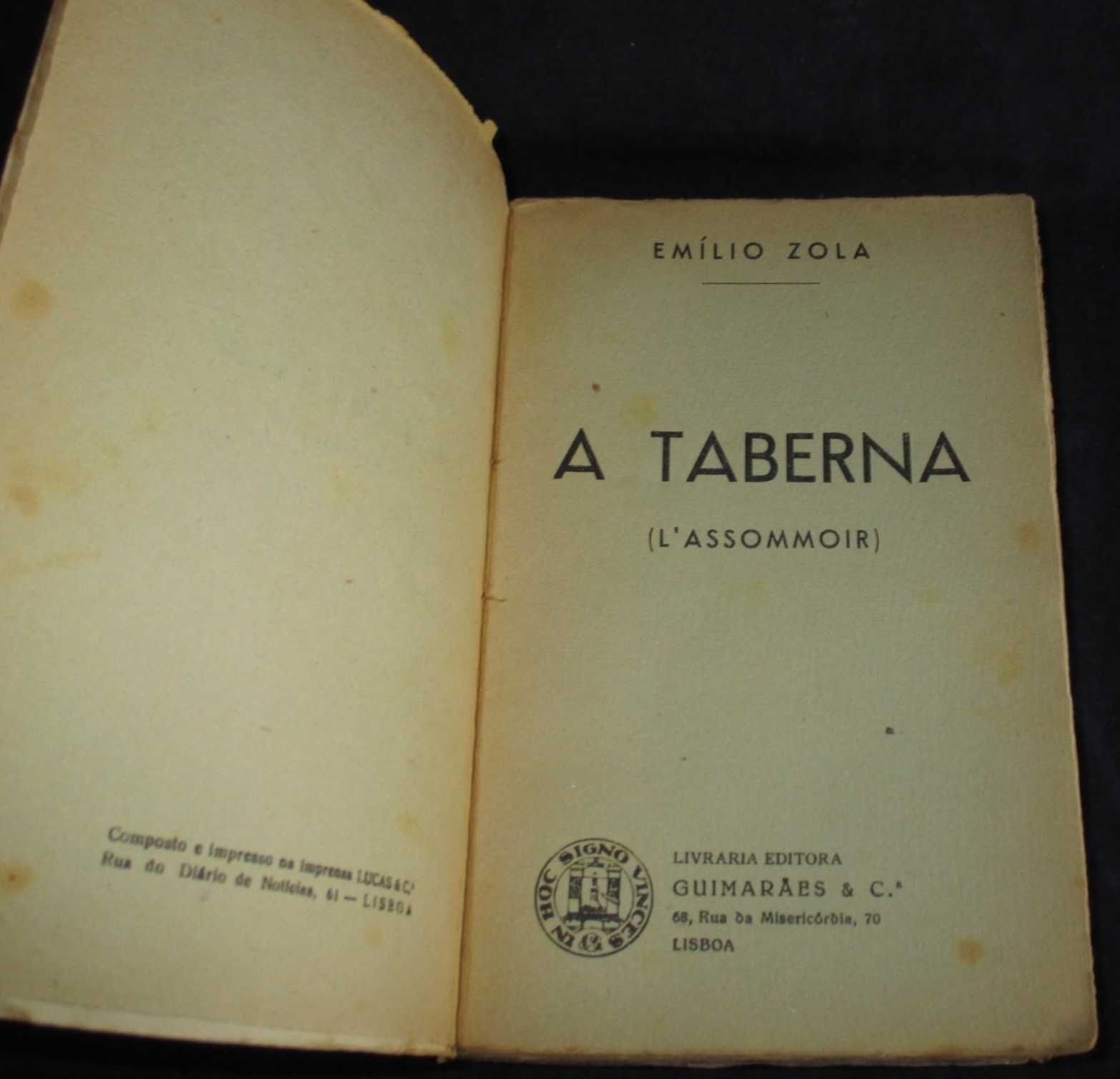 Livro A Taberna Emílio Zola