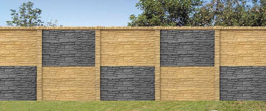 Dwustronne ogrodzenia beton barwiony w masie wys 1,55