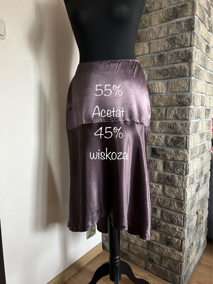 Satynowa spódnica H&M rozmiar S/36 wiosenna