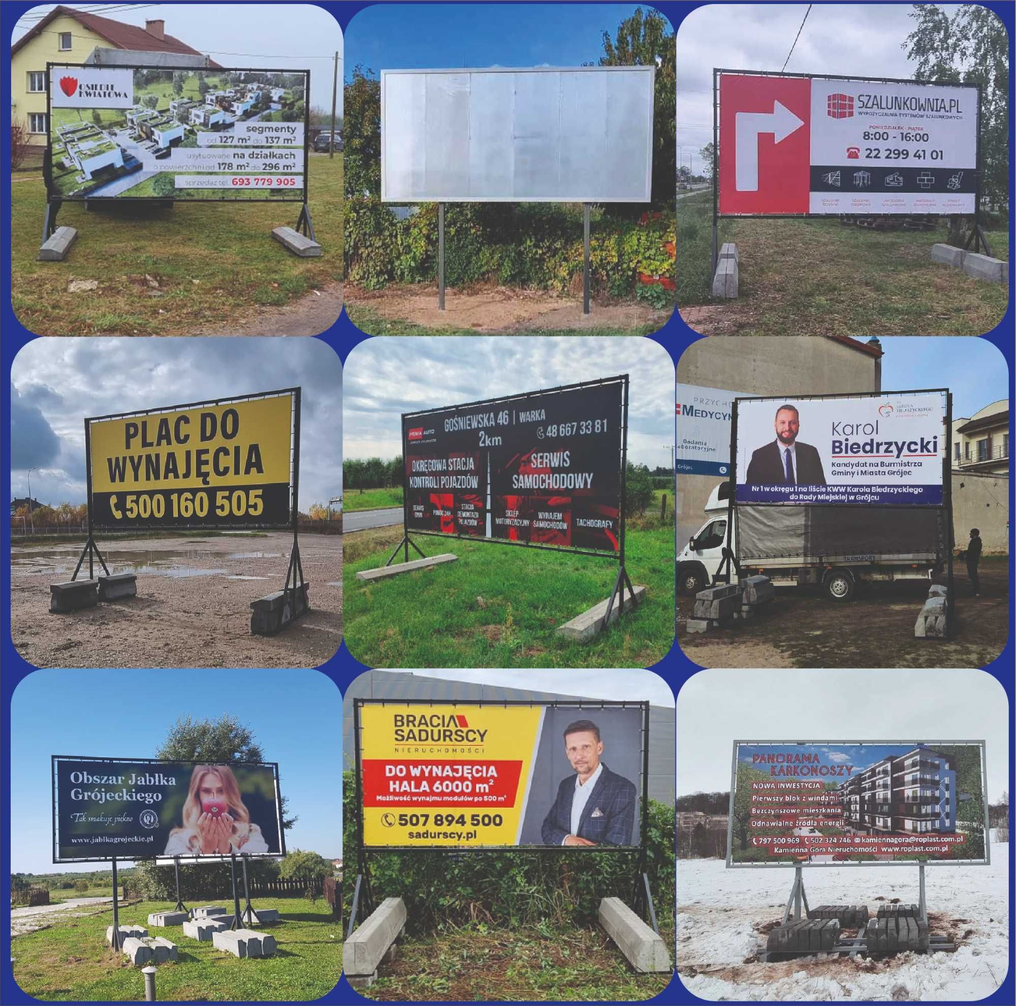 Konstrukcje reklama mobilna pod baner - Cała Polska dostawa montaż