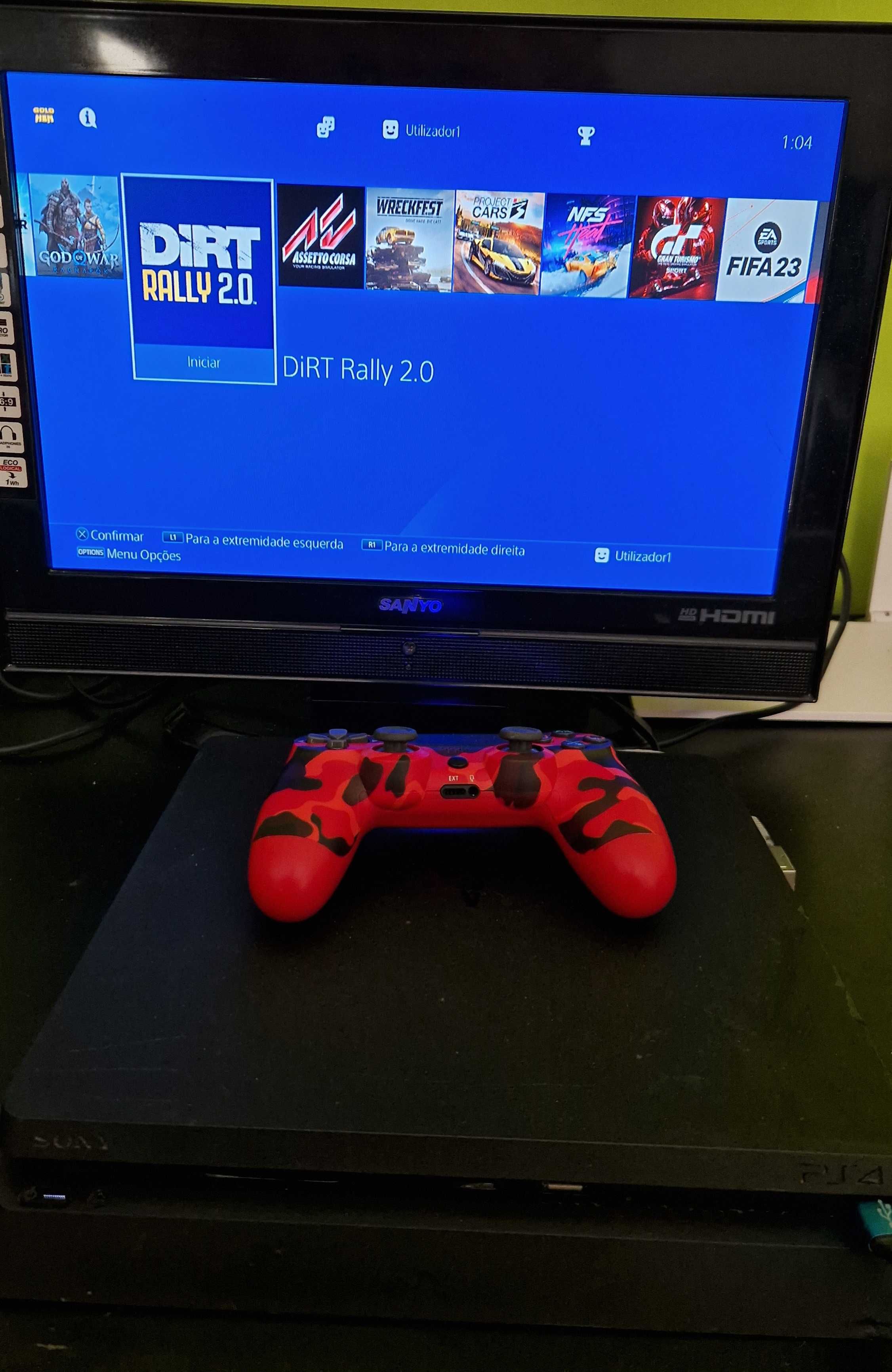 PS4 Slim 11.00 G O L D H E N  | 1 TB | Comando | Placa desenvolvimento