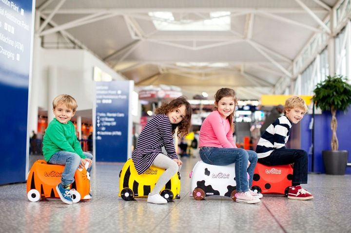 Jeżdżąca Walizka Trunki Dzieci Tygrysek Jeździk