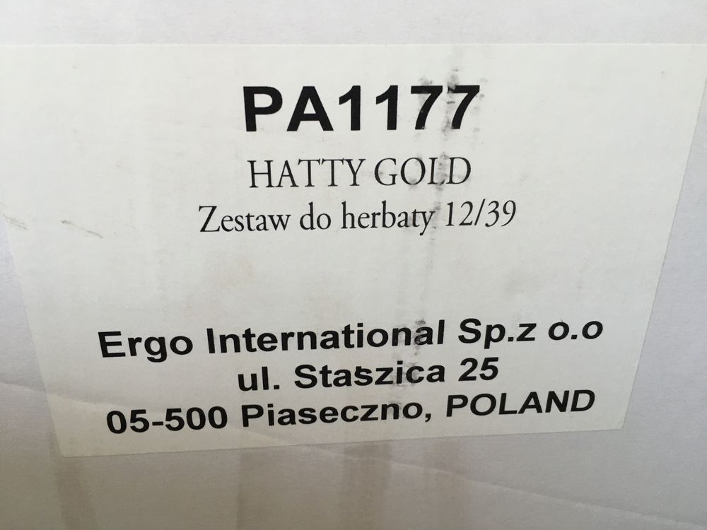 Villa Italia Hatty Gold serwis do herbaty 12/39 el NOWY Ślub