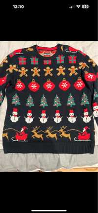 Sweter świąteczny męski