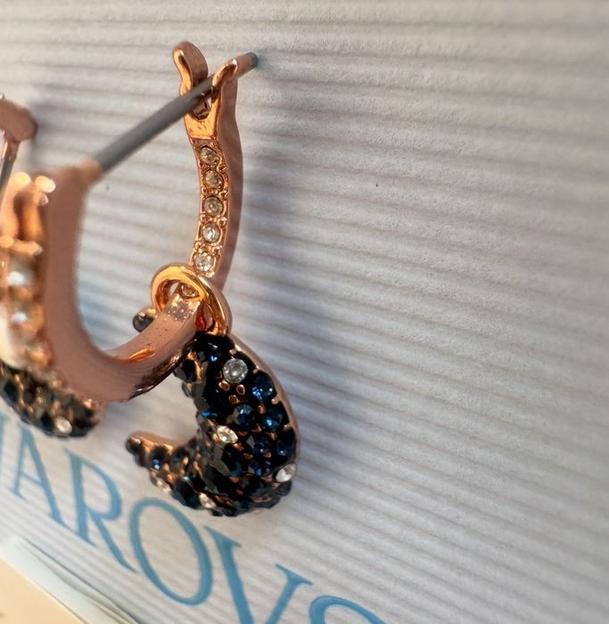 Kolczyki Swarovski luna półksiężyce